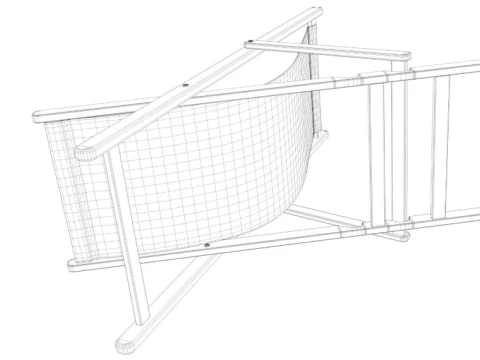 Beach chair Set 3D Model