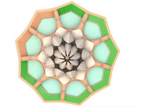 Lotus Temple 3D Model