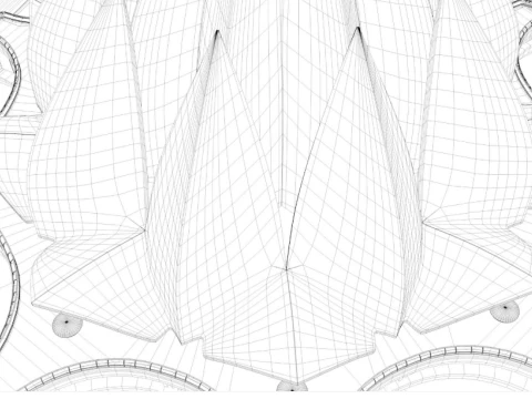 Lotus Temple 3D Model