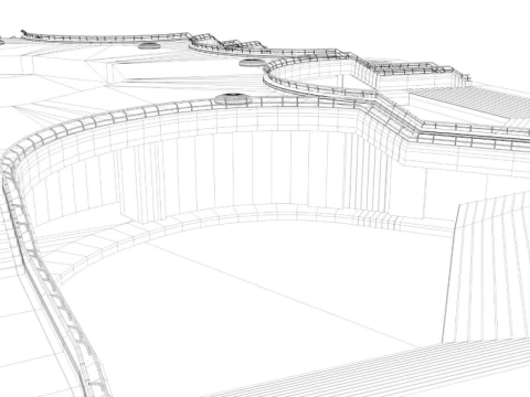 Lotus Temple 3D Model