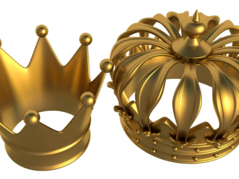 Gold Crown 3D Model