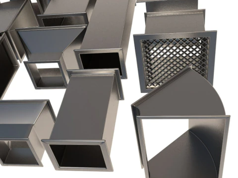 Elementy wentylacji sufitowej Model 3D