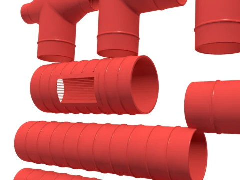 Elementy wentylacji sufitowej Model 3D