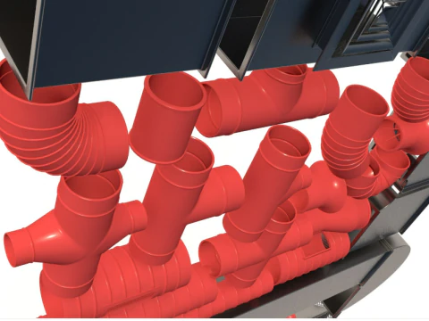 Elementy wentylacji sufitowej Model 3D