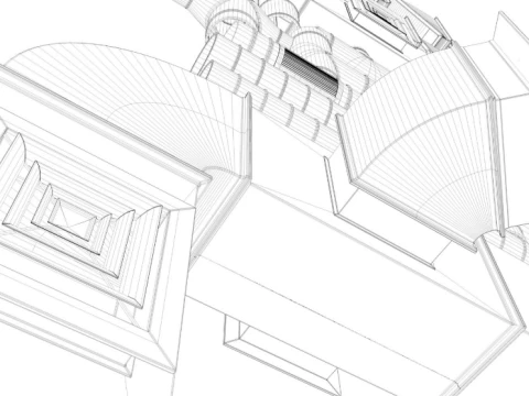 Elementy wentylacji sufitowej Model 3D