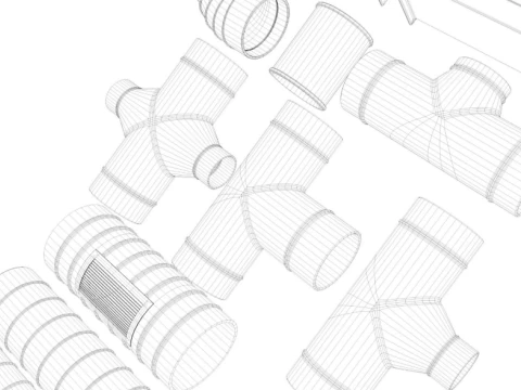 Elementy wentylacji sufitowej Model 3D