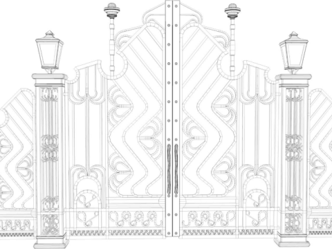 Classic Iron Gate collection 3Dモデル