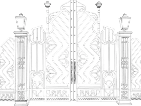 Classic Iron Gate collection 3D Model