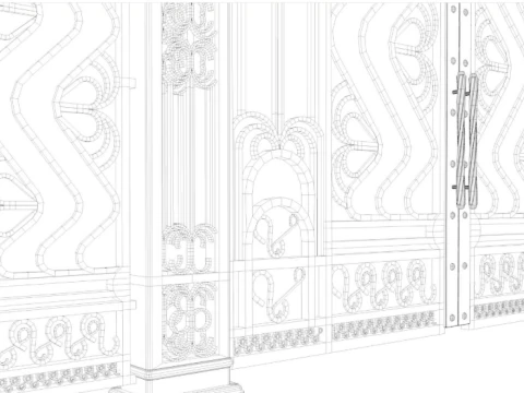 Classic Iron Gate collection 3D Model