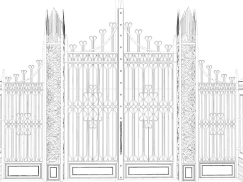 Classic Iron Gate collection 3Dモデル
