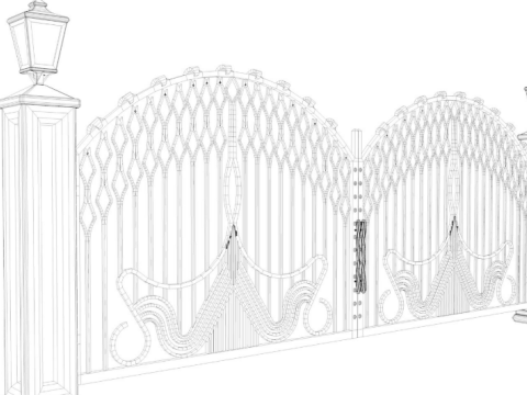 Classic Iron Gate collection 3Dモデル