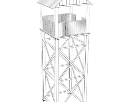 Guard Tower 3D Model