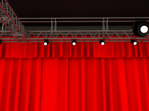 Full Theater Stage 3D Model