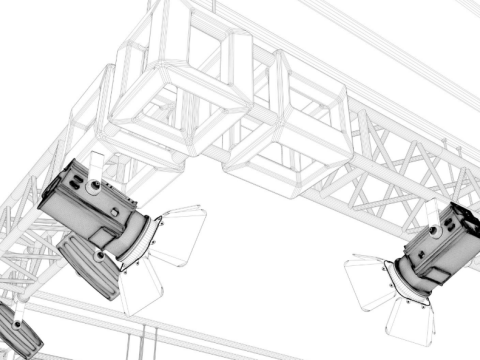 Full Theater Stage 3D Model