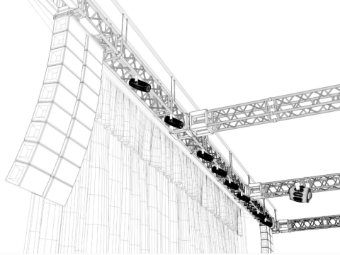 Full Theater Stage 3D Model