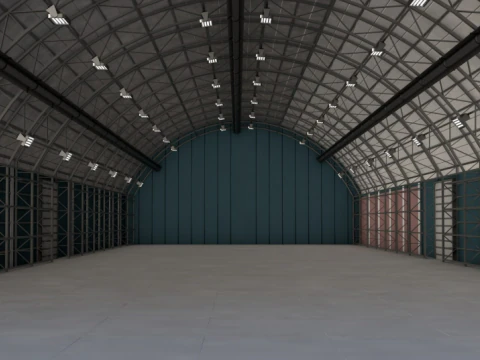 Aircraft Maintenance Hangar 3D Model