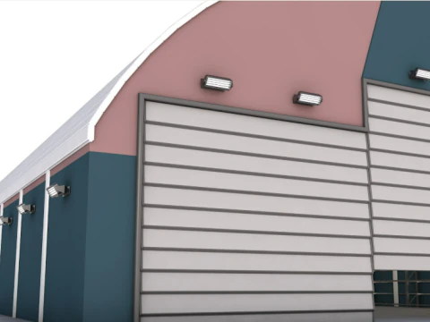 Aircraft Maintenance Hangar 3D Model