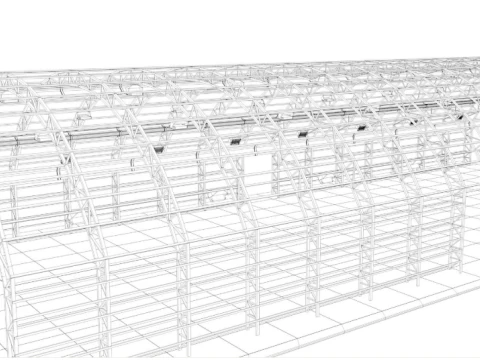 Aircraft Maintenance Hangar 3D Model