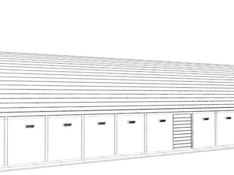 Aircraft Maintenance Hangar 3D Model