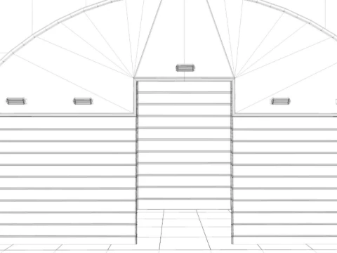 Aircraft Maintenance Hangar 3D Model
