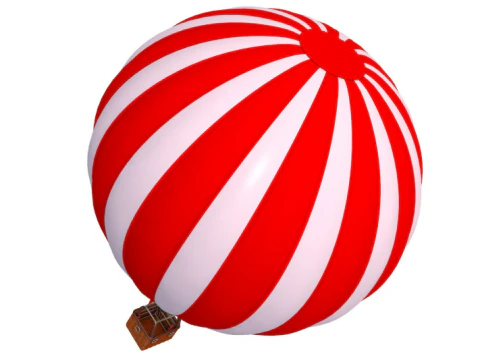 Colorful Hot Air Balloon 3D Model
