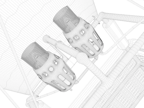 Colorful Hot Air Balloon 3D Model