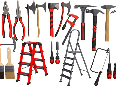 Tools New - Hand Tools-GARAGE TOOLS 3D Model