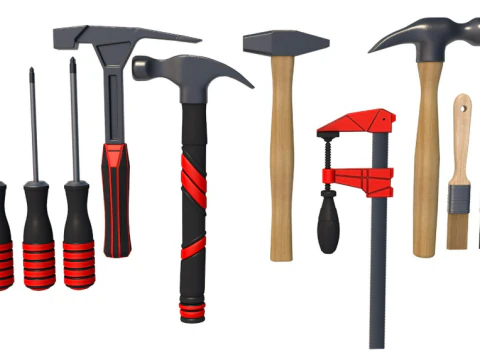 Tools New - Hand Tools-GARAGE TOOLS 3D Model