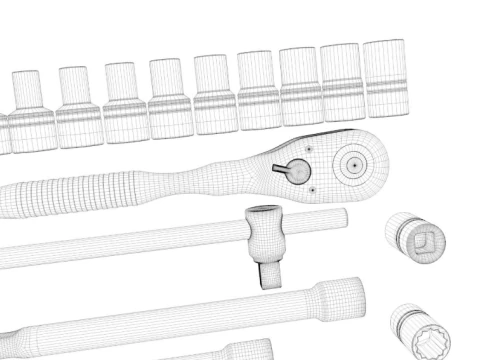Tools New - Hand Tools-GARAGE TOOLS 3D Model