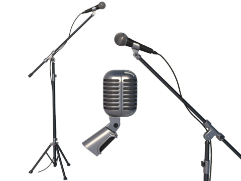 Microphone collection 2 3Dモデル