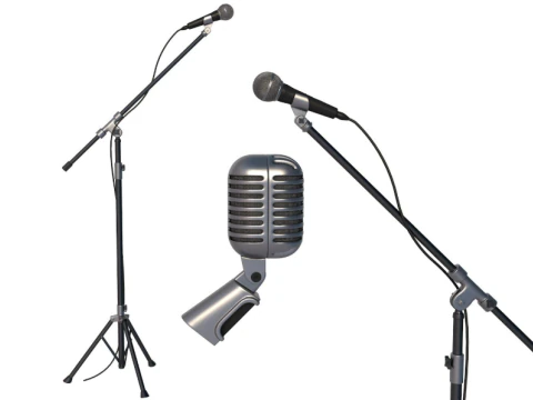 Microphone collection 2 3D Model