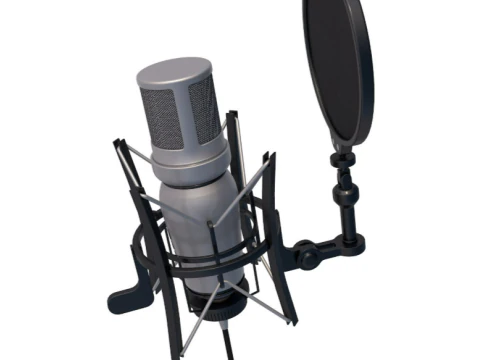 Studio Microphone 3D Model