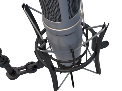 Studio Microphone 3D Model