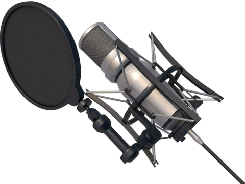 Studio Microphone 3D मॉडल