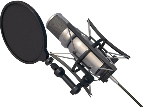 Studio Microphone 3D Model
