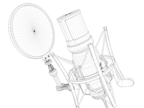 Studio Microphone 3D मॉडल