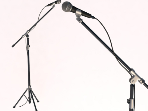 Microphone collection 3D Modell
