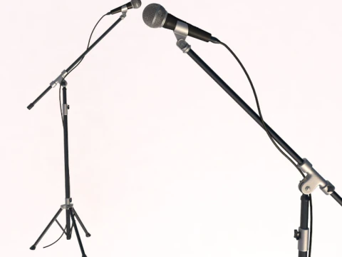 Koleksi mikrofon Model 3D