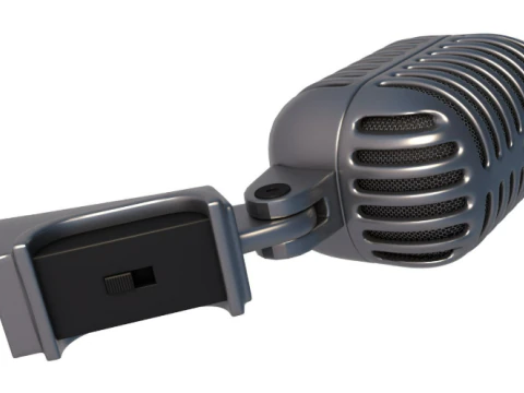 Koleksi mikrofon Model 3D