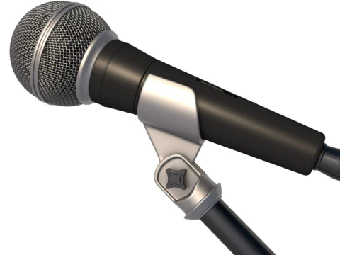 Koleksi mikrofon Model 3D