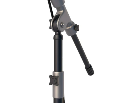 Microphone and Stand 3D Model