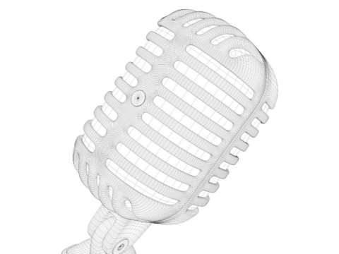 Microphone Modèle 3D
