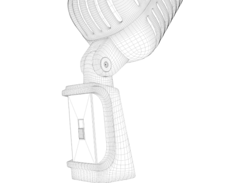 Microphone Modèle 3D