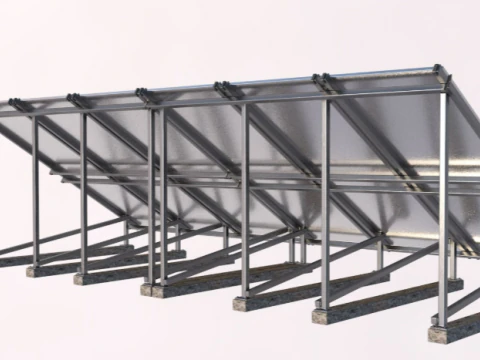 Panele słoneczne 2 Model 3D