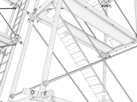 Scaffoldings Modular 1 3D Модель