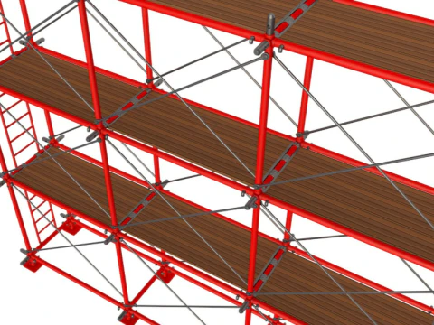 Scaffoldings Modular 3D Model