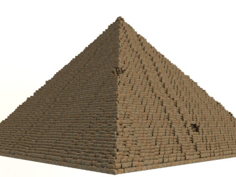 Great Pyramids of Giza 3D Model