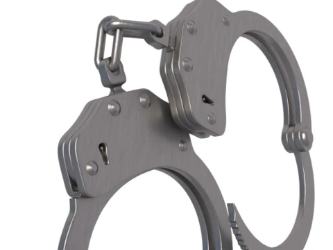 Galls Double Lock Handcuffs 3D Model
