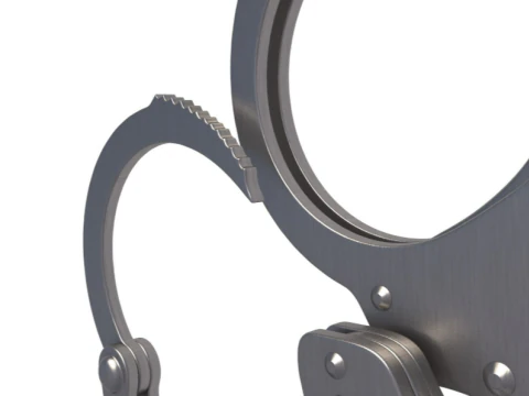 Galls Double Lock Handcuffs 3D Model