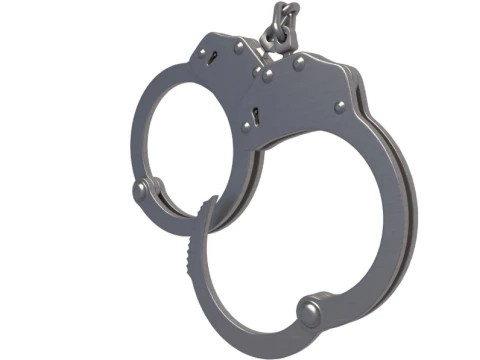 Galls Double Lock Handcuffs 3D Model
